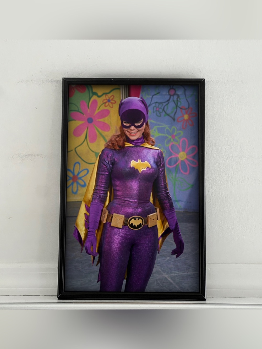 Batman Batgirl Yvonne Craig Pinup Girl Art Poster